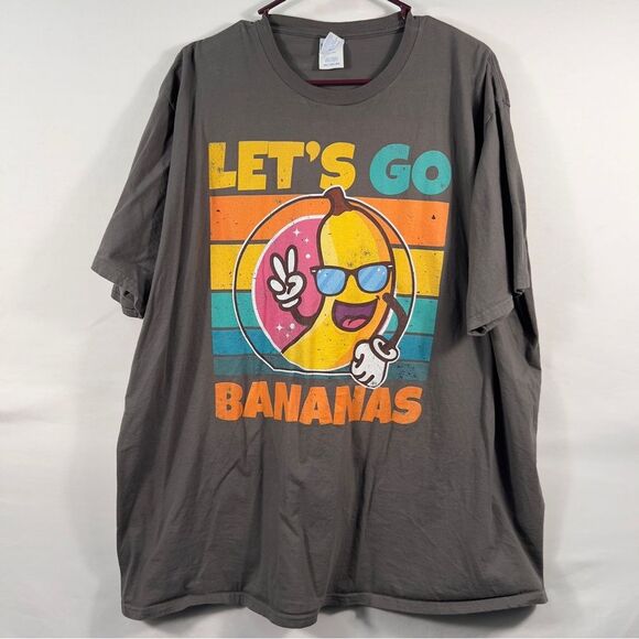 Port and Company Gray Let's Go Bananas Savannah Bananas Tee 0710 - Picture 1 of 7